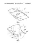 RECYCLABLE FOOD CONTAINER HAVING DETACHABLE PRODUCT SUPPORT PAD diagram and image