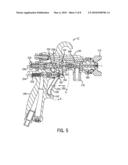 SPRAY GUN HAVING PROTECTIVE LINER AND LIGHT TRIGGER PULL diagram and image