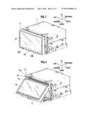 Panel attitude changing system and electronic equipment with panel attitude changing system diagram and image