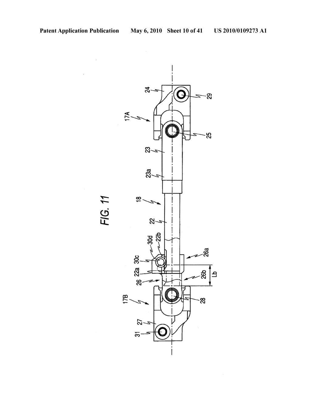 STEERING APPARATUS, MANUFACTURING METHOD OF STEERING APPARATUS AND MANUFACTURING METHOD OF SHAFT - diagram, schematic, and image 11