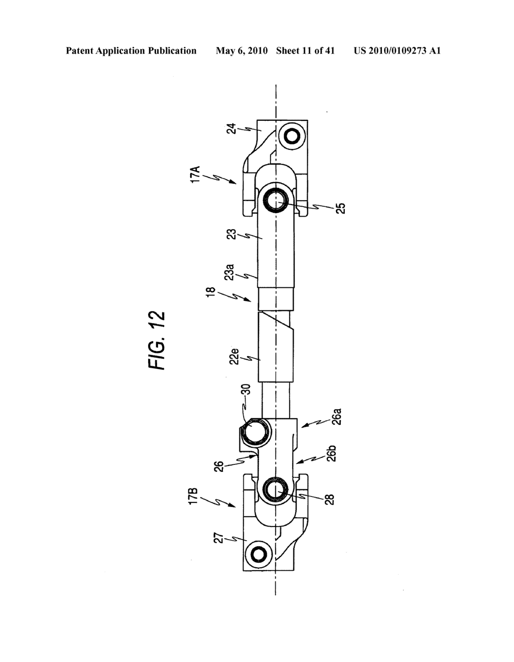 STEERING APPARATUS, MANUFACTURING METHOD OF STEERING APPARATUS AND MANUFACTURING METHOD OF SHAFT - diagram, schematic, and image 12