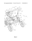 ADJUSTABLE ACTIVITY STROLLER diagram and image
