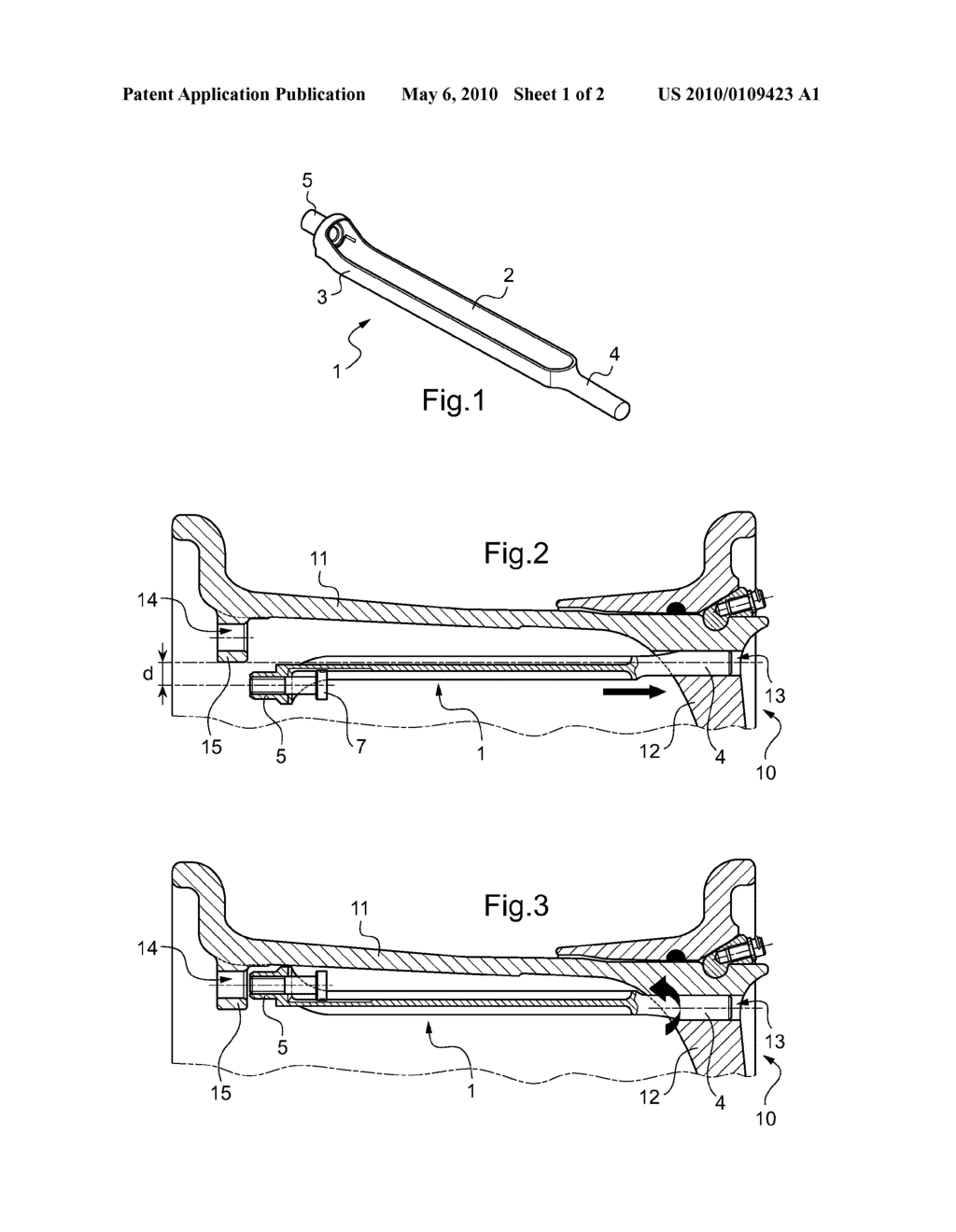 WHEEL BAR AND A WHEEL SPECIALLY ADAPTED THEREFOR - diagram, schematic, and image 02