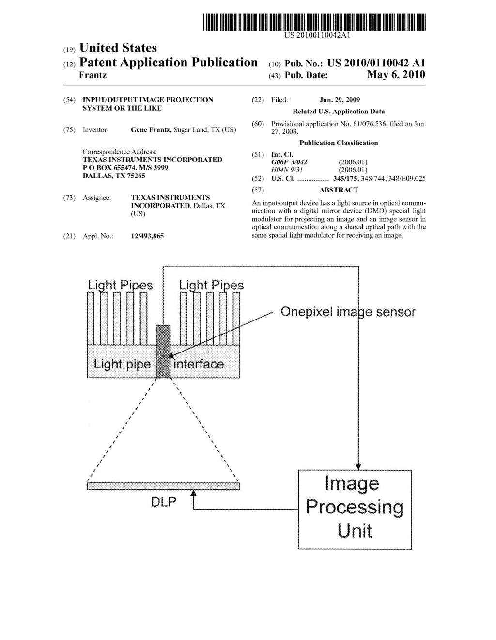 INPUT/OUTPUT IMAGE PROJECTION SYSTEM OR THE LIKE - diagram, schematic, and image 01