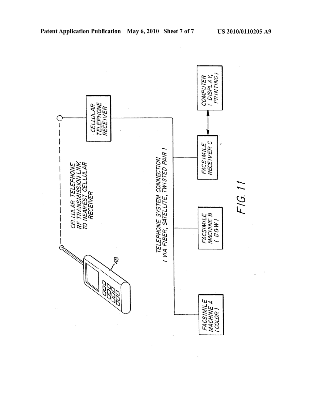 Transmitting digital images to a plurality of selected receivers over a radio frequency link - diagram, schematic, and image 08