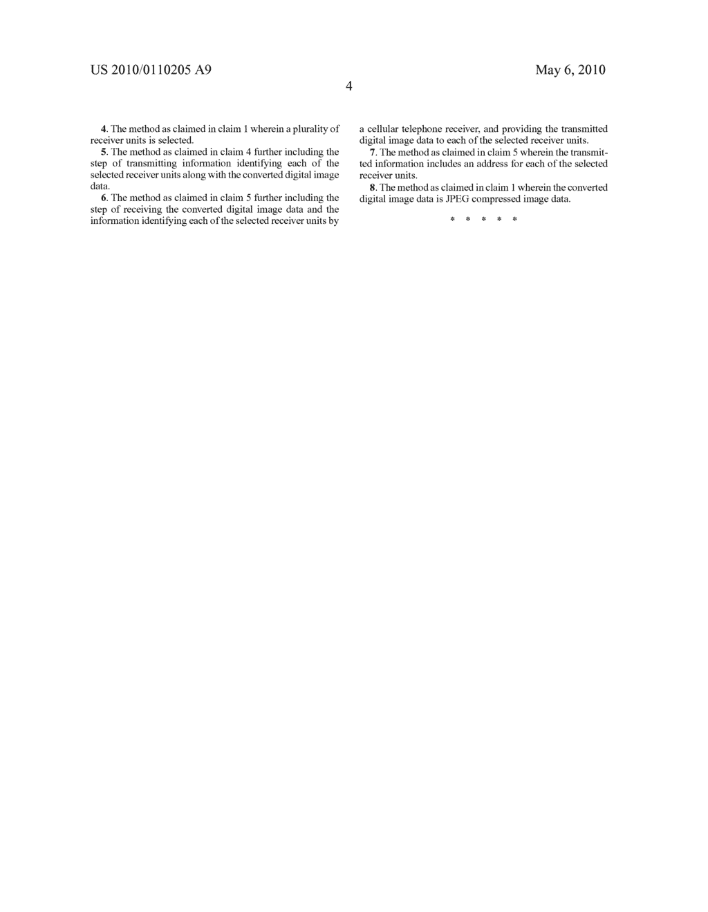 Transmitting digital images to a plurality of selected receivers over a radio frequency link - diagram, schematic, and image 12