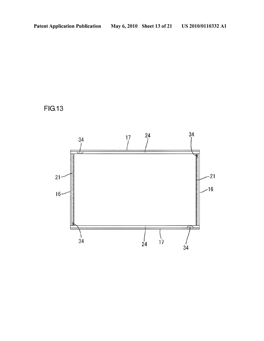 OPTICAL MEMBER UNIT, LIGHTING DEVICE FOR DISPLAY, DISPLAY, AND TELEVISION RECEIVER - diagram, schematic, and image 14