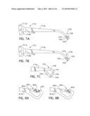 Eyeglass frame with at least one carabiner diagram and image