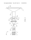 Laser projection system diagram and image