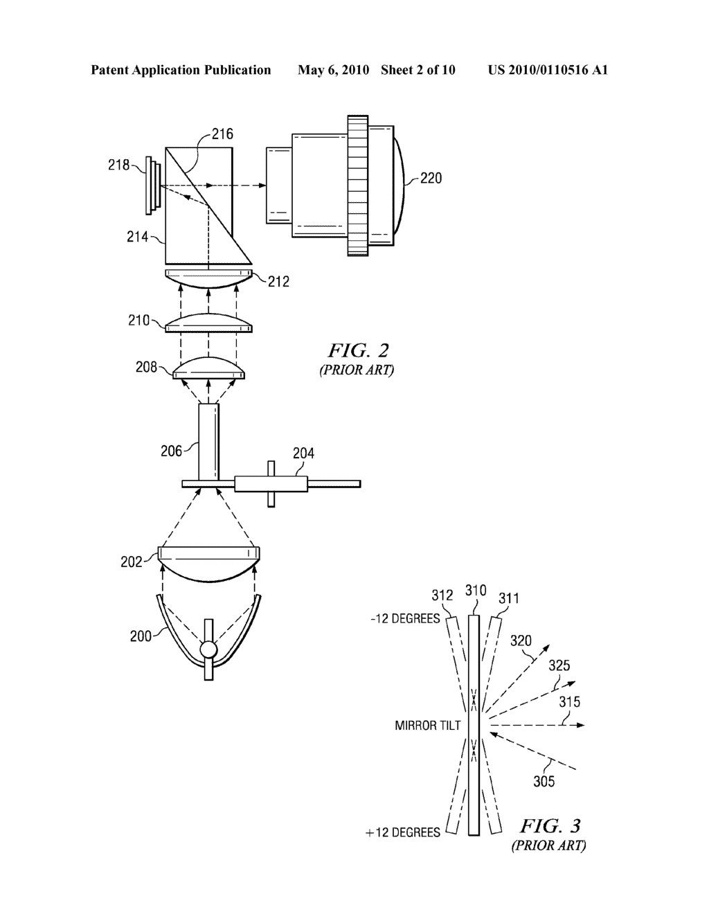 Projection System and Method Including Spatial Light Modulator and Compact Diffractive Optics - diagram, schematic, and image 03