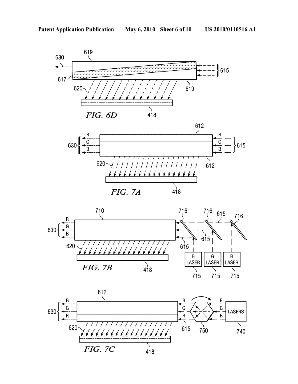 Projection System and Method Including Spatial Light Modulator and Compact Diffractive Optics - diagram, schematic, and image 07