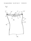 Reduced Opening Elastic Drawstring Bag diagram and image