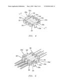 System for securing fiber optic devices in management trays diagram and image