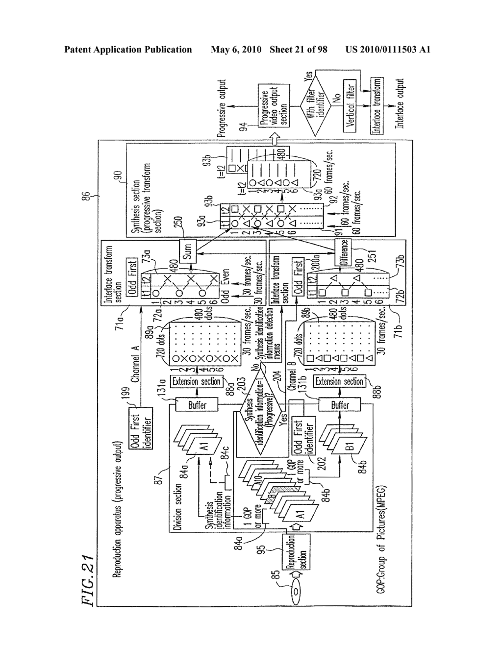 OPTICAL DISK FOR HIGH RESOLUTION AND THREE-DIMENSIONAL VIDEO RECORDING, OPTICAL DISK REPRODUCTION APPARATUS AND OPTICAL DISK RECORDING APPARATUS - diagram, schematic, and image 22