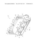 BARRIER DEVICE WITH SIDE WALL REINFORCEMENTS AND CONNECTION TO CRASH CUSHION diagram and image