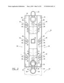 BARRIER DEVICE WITH SIDE WALL REINFORCEMENTS AND CONNECTION TO CRASH CUSHION diagram and image