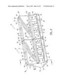 BARRIER DEVICE WITH SIDE WALL REINFORCEMENTS AND CONNECTION TO CRASH CUSHION diagram and image