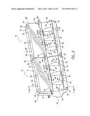 BARRIER DEVICE WITH SIDE WALL REINFORCEMENTS AND CONNECTION TO CRASH CUSHION diagram and image