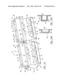 BARRIER DEVICE WITH SIDE WALL REINFORCEMENTS AND CONNECTION TO CRASH CUSHION diagram and image