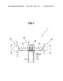 AEROGENERATOR HAVING MEANS FOR MAINTAINING VANE UNIT HORIZONTAL diagram and image