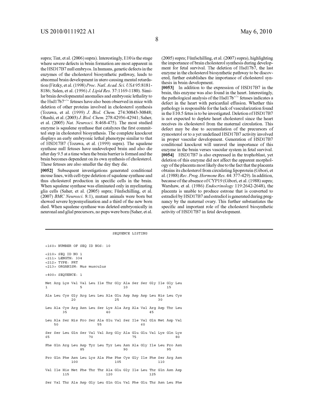 Animal model and use of 17beta-hydroxysteroid dehydrogenase type 7 in the diagnosis of anencephaly - diagram, schematic, and image 10