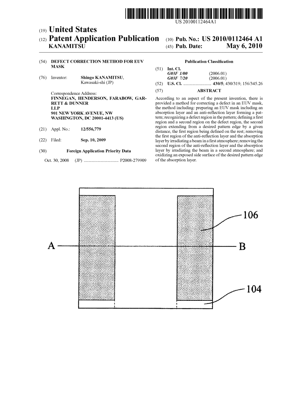 DEFECT CORRECTION METHOD FOR EUV MASK - diagram, schematic, and image 01