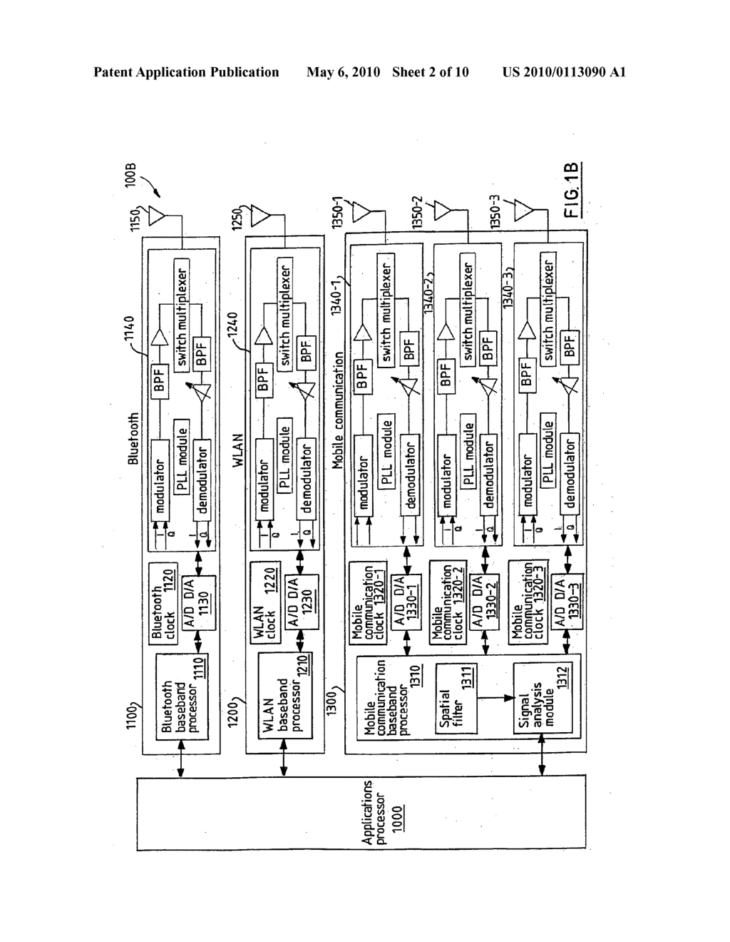 Multimode Communication Terminal and Multimode Communication Implementation Method - diagram, schematic, and image 03