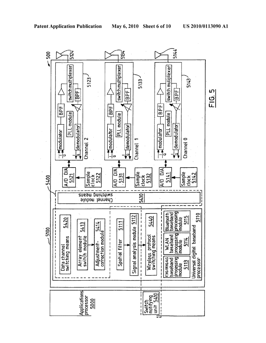 Multimode Communication Terminal and Multimode Communication Implementation Method - diagram, schematic, and image 07