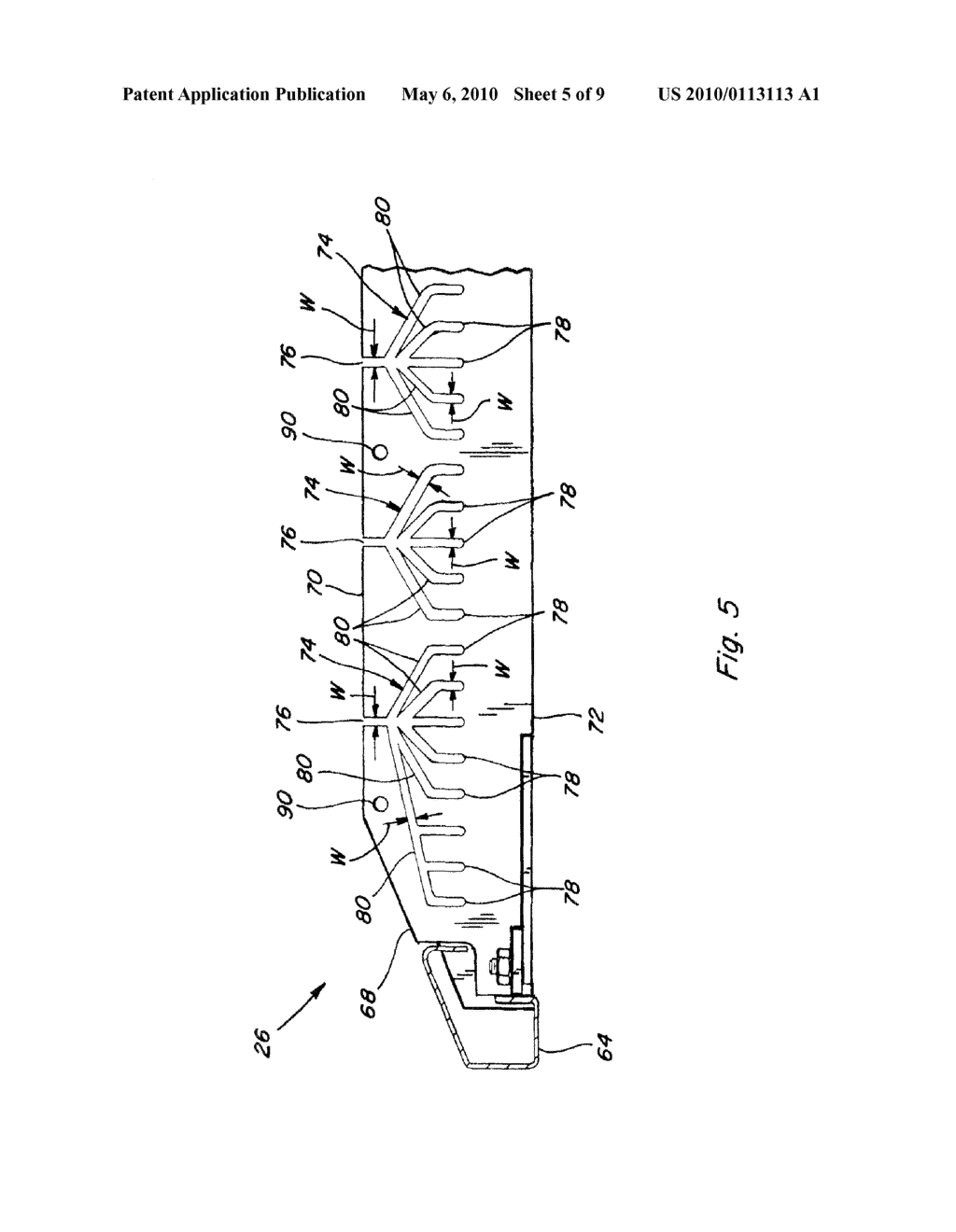 AGRICULTURAL COMBINE GRAIN CLEANING SIEVE WITH ADJUSTABLE SPACING SYSTEM - diagram, schematic, and image 06