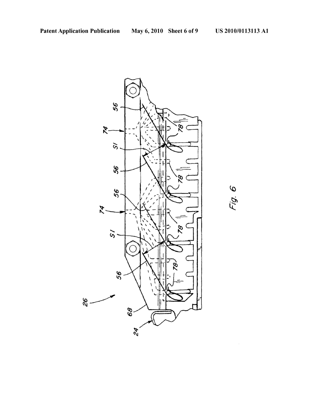 AGRICULTURAL COMBINE GRAIN CLEANING SIEVE WITH ADJUSTABLE SPACING SYSTEM - diagram, schematic, and image 07