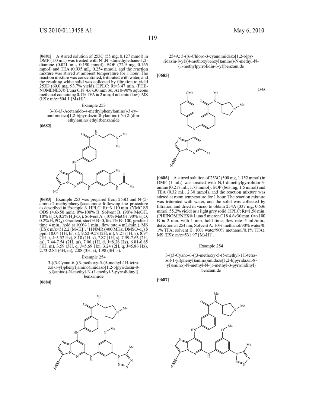 IMIDAZOPYRIDAZINECARBONITRILES USEFUL AS KINASE INHIBITORS - diagram, schematic, and image 120