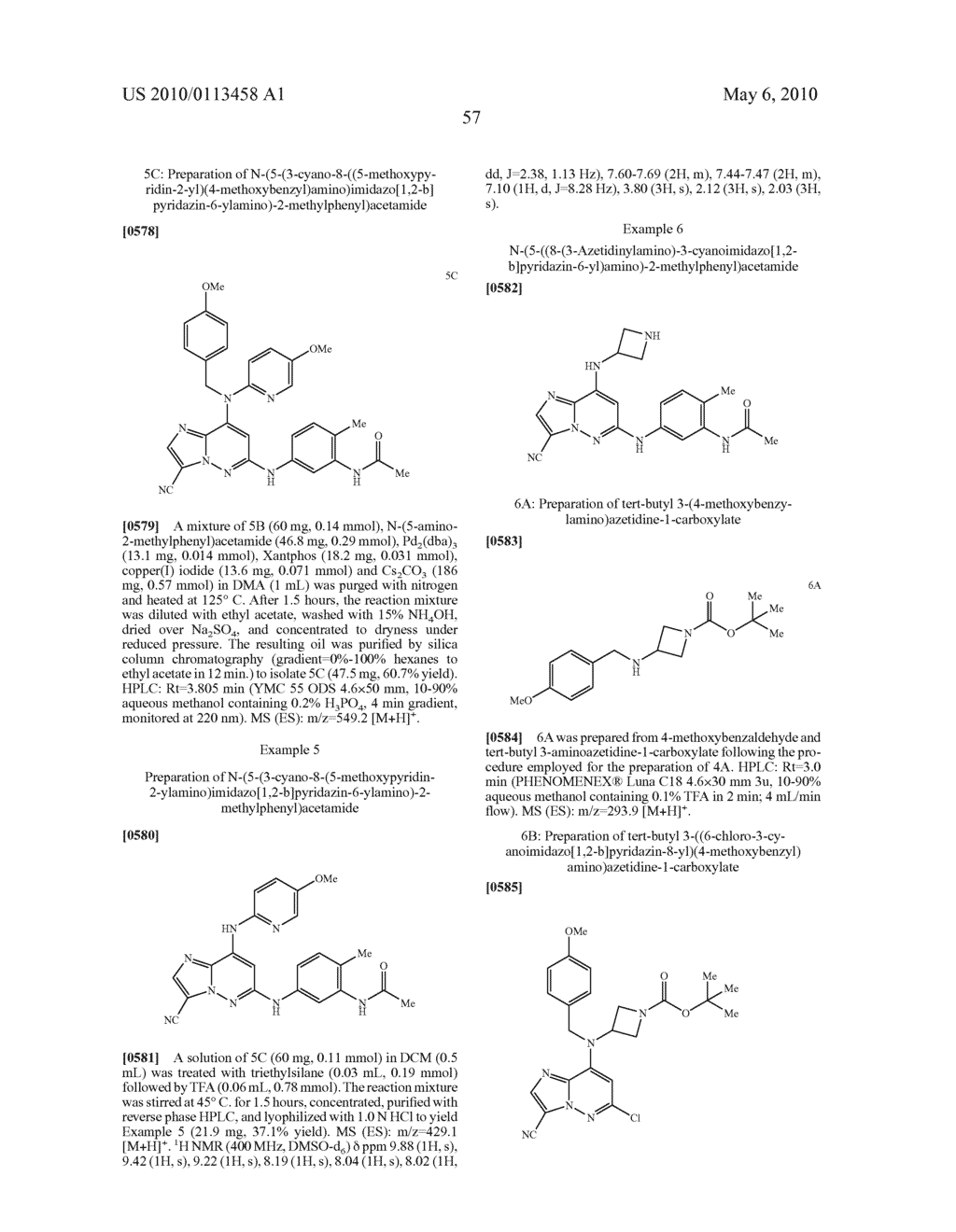 IMIDAZOPYRIDAZINECARBONITRILES USEFUL AS KINASE INHIBITORS - diagram, schematic, and image 58