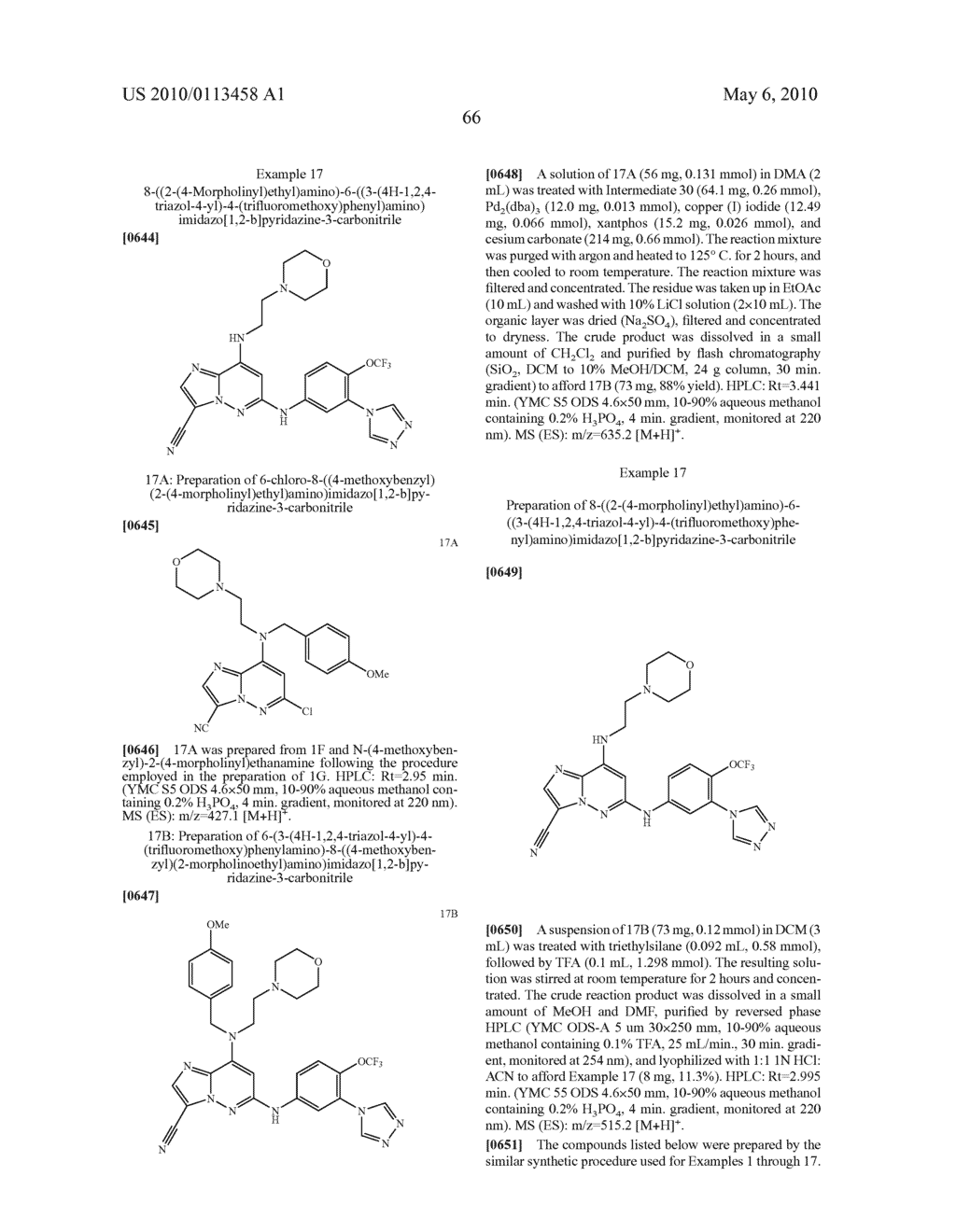 IMIDAZOPYRIDAZINECARBONITRILES USEFUL AS KINASE INHIBITORS - diagram, schematic, and image 67