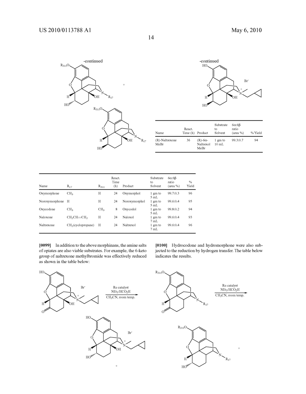 Process for the Preparation of 6-Alpha-Hydroxy-N-Alkylated Opiates - diagram, schematic, and image 15