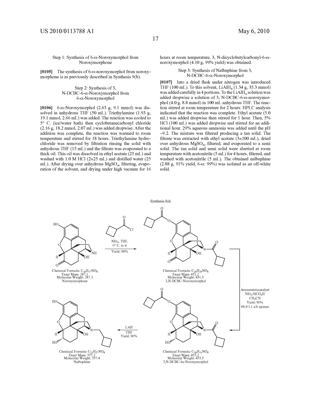 Process for the Preparation of 6-Alpha-Hydroxy-N-Alkylated Opiates - diagram, schematic, and image 18