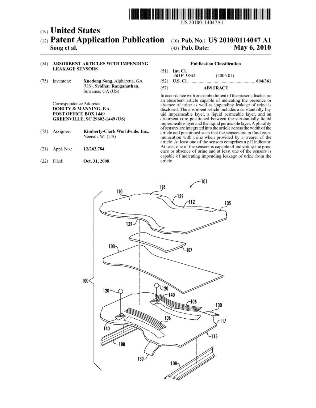 Absorbent Articles with Impending Leakage Sensors - diagram, schematic, and image 01