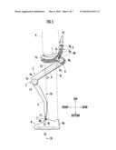 ANKLE JOINT STRUCTURE OF WALKING ASSISTANCE DEVICE diagram and image