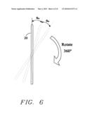 SYSTEM AND METHOD FOR VOLUMETRIC DISPLAY USING A SPINING MIRROR AND AN ORTHOGONALLY DEFLECTED LINEAR PICTURE ELEMENT SOURCE diagram and image