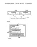 METHOD FOR GENERATING AN ELECTRONIC COUPON, COUPON HOLDING DEVICE, SYSTEM FOR GENERATING AN ELECTRONIC COUPON, ELECTRONIC COUPON AND COMPUTER PROGRAM PRODUCT diagram and image