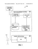 SOFTWARE TEST MANAGEMENT SYSTEM AND METHOD WITH FACILITATED REUSE OF TEST COMPONENTS diagram and image