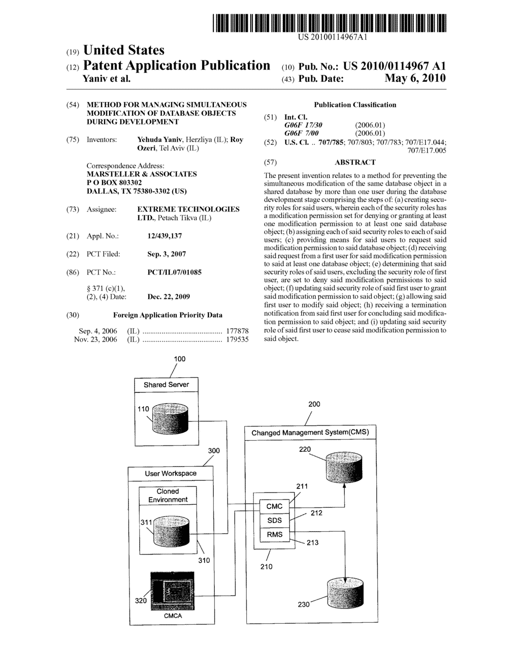 Method for Managing Simultaneous Modification of Database Objects During Development - diagram, schematic, and image 01