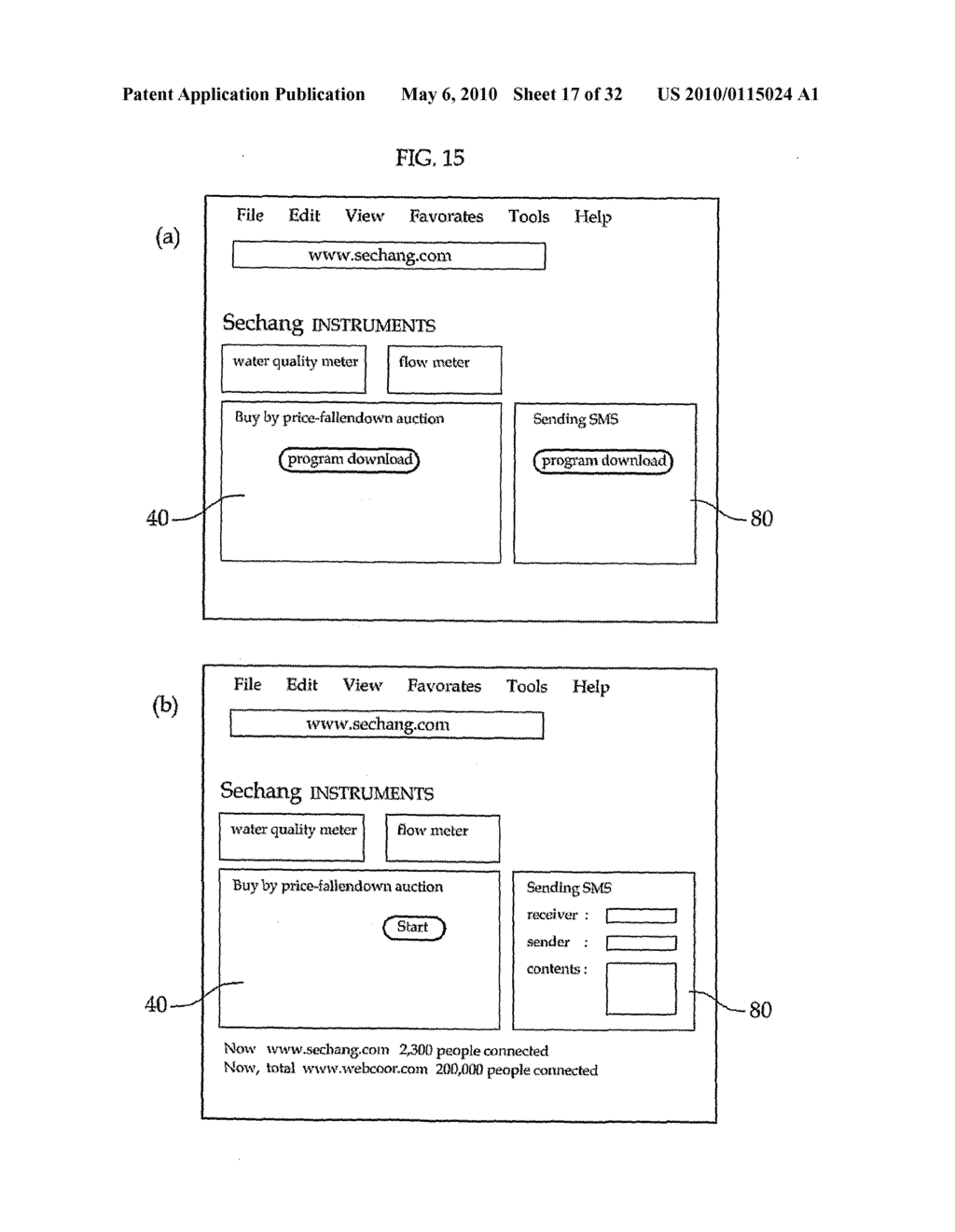 Internet Service System in Connection with a Contacted Website and a Method for the Same - diagram, schematic, and image 18