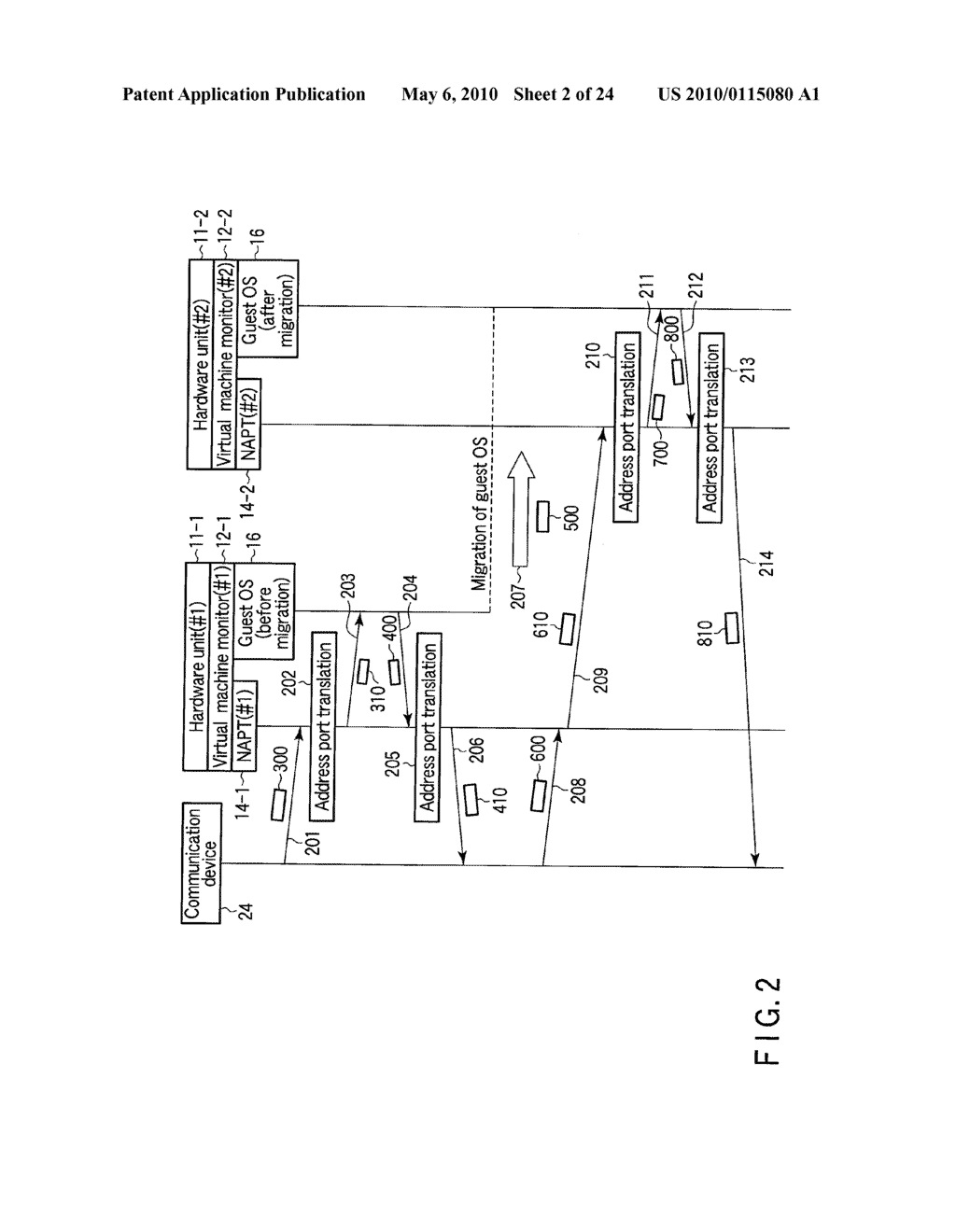 METHOD OF CONTROLLING THE COMMUNICATION BETWEEN A MACHINE USING PRIVATE ADDRESSES AND A COMMUNICATION DEVICE CONNECTED TO A GLOBAL NETWORK - diagram, schematic, and image 03