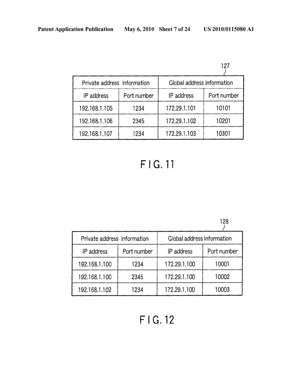 METHOD OF CONTROLLING THE COMMUNICATION BETWEEN A MACHINE USING PRIVATE ADDRESSES AND A COMMUNICATION DEVICE CONNECTED TO A GLOBAL NETWORK - diagram, schematic, and image 08