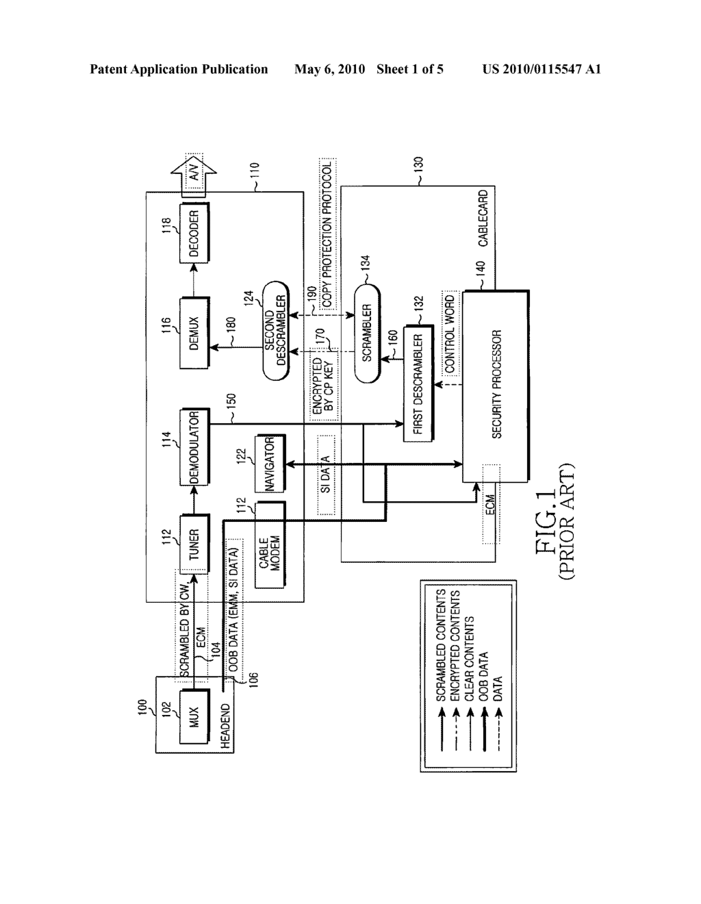 SYSTEM, APPARATUS, AND METHOD FOR CONDITIONAL BROADCAST RECEPTION WITHOUT CABLECARD - diagram, schematic, and image 02