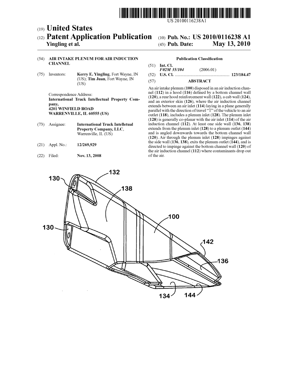 Air Intake Plenum for Air Induction Channel - diagram, schematic, and image 01