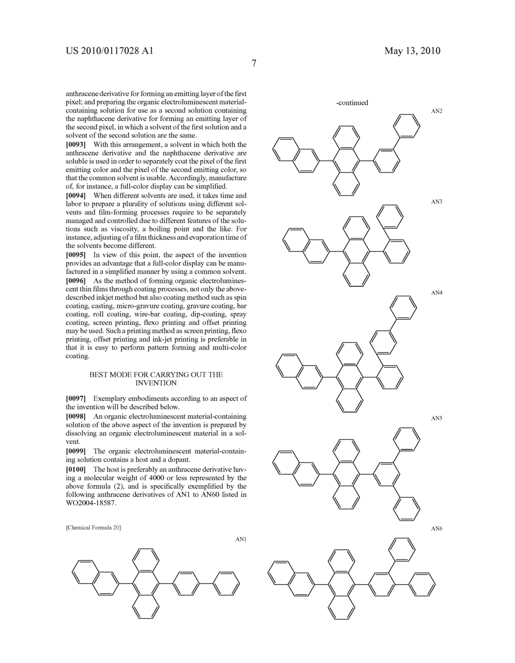 ORGANIC EL MATERIAL-CONTAINING SOLUTION, METHOD FOR FORMING ORGANIC EL THIIN FILM, ORGANIC EL DEVICE COMPRISING ORGANIC EL THIN FILM, AND METHOD FOR MANUFACTURING ORGANIC EL DISPLAY PANEL - diagram, schematic, and image 08