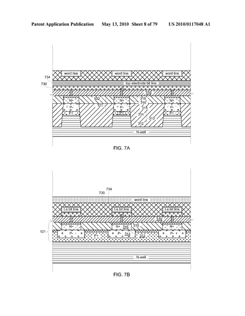 MEMORY CELL ACCESS DEVICE HAVING A PN-JUNCTION WITH POLYCRYSTALLINE AND SINGLE-CRYSTAL SEMICONDUCTOR REGIONS - diagram, schematic, and image 09