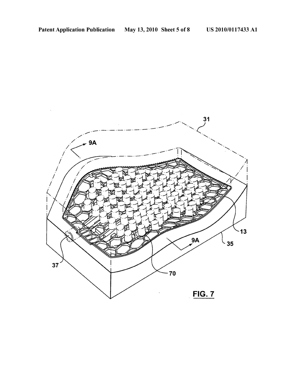 APPARATUS AND METHOD FOR PRODUCING A VENTILATED CHAIR BACKING ASSEMBLY - diagram, schematic, and image 06