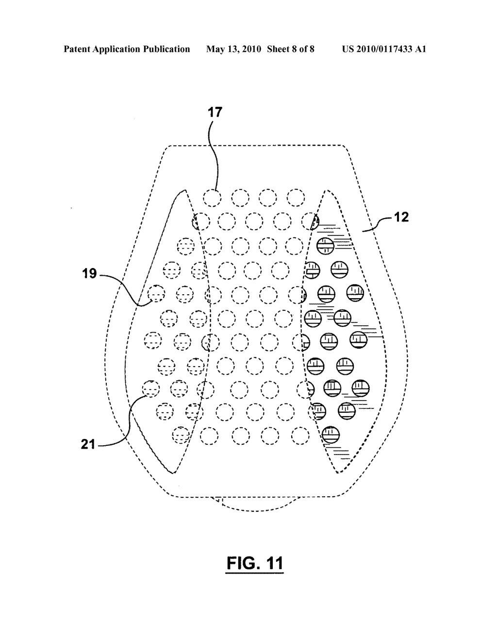 APPARATUS AND METHOD FOR PRODUCING A VENTILATED CHAIR BACKING ASSEMBLY - diagram, schematic, and image 09